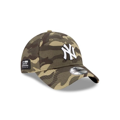 Green New York Yankees Hat - New Era MLB Armed Forces Weekend 9TWENTY Adjustable Caps USA1947630